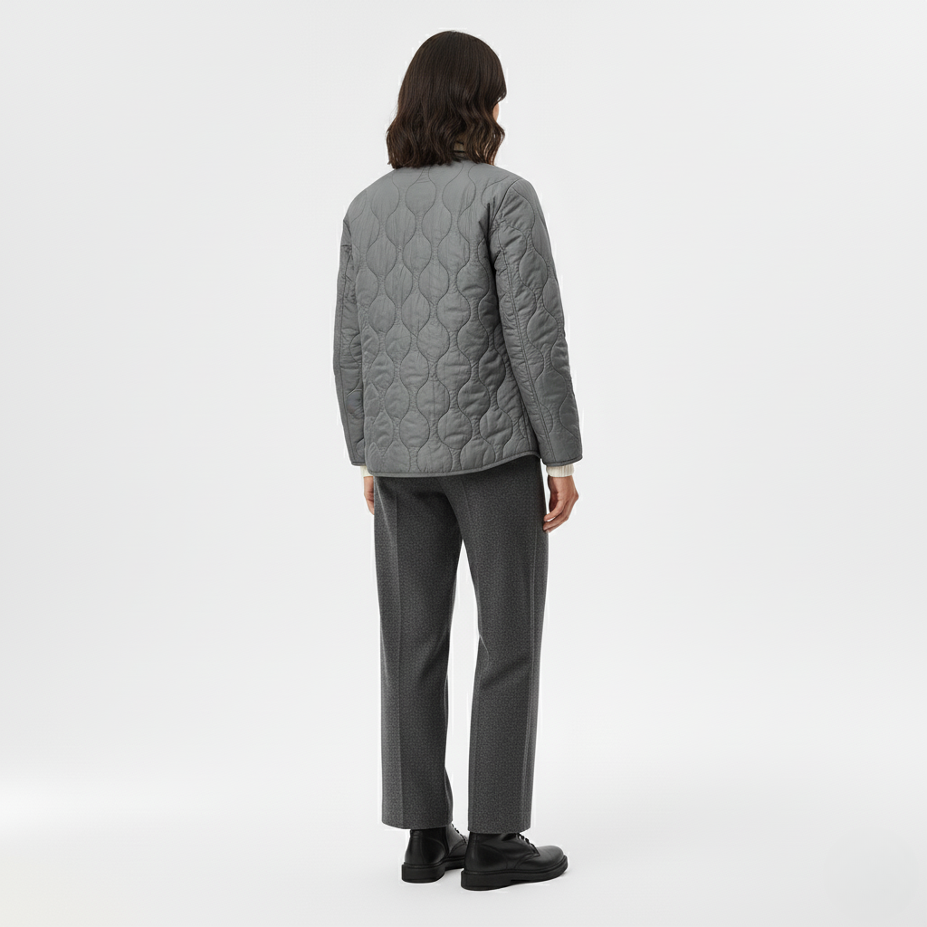 Quilted Bomber Jacket