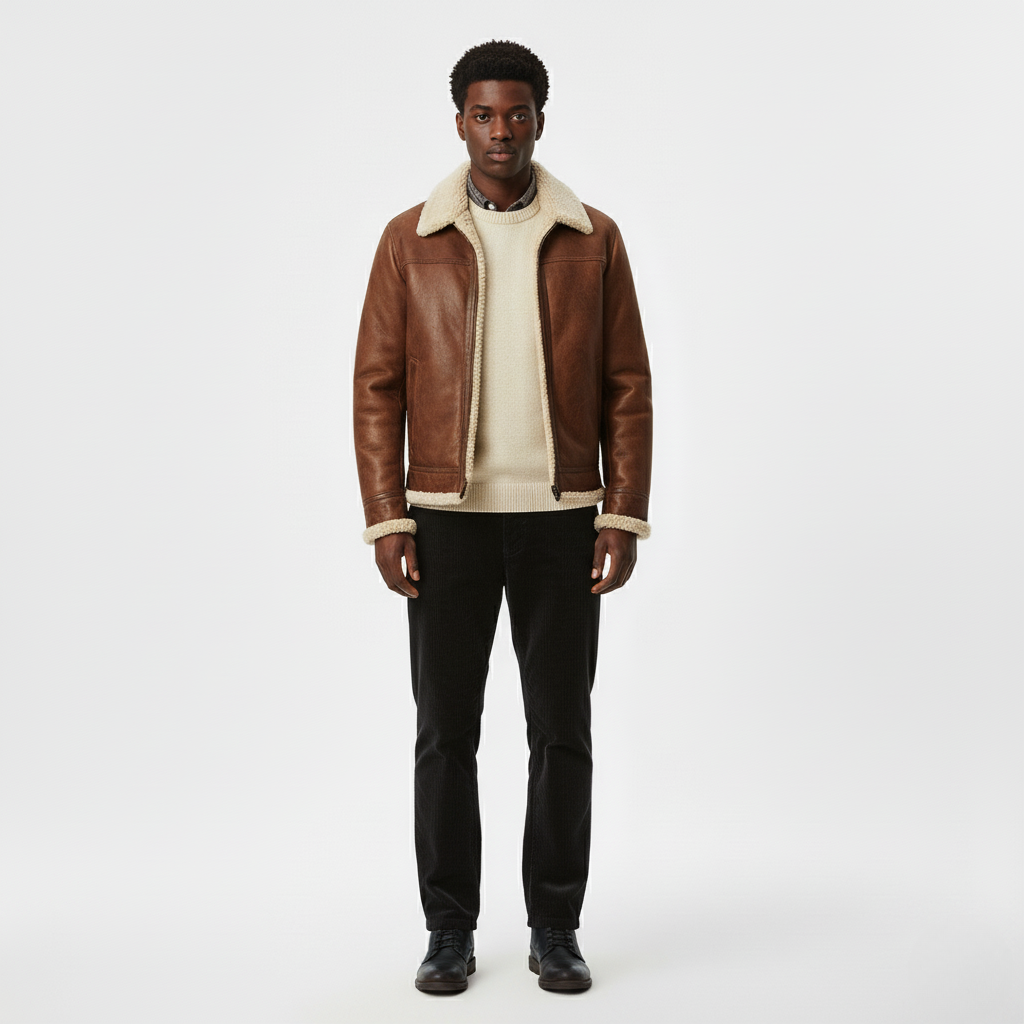 Shearling Collar Jacket