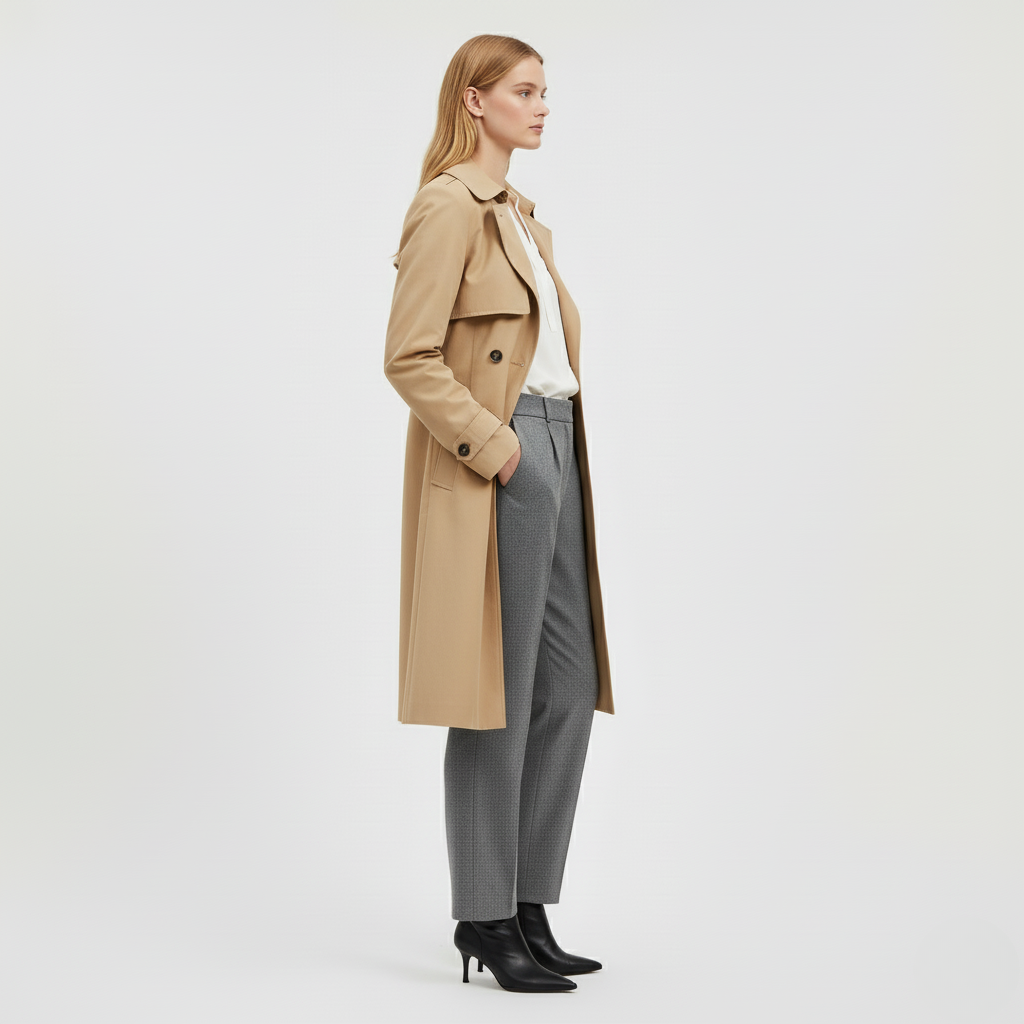 Classic Belted Trench Coat