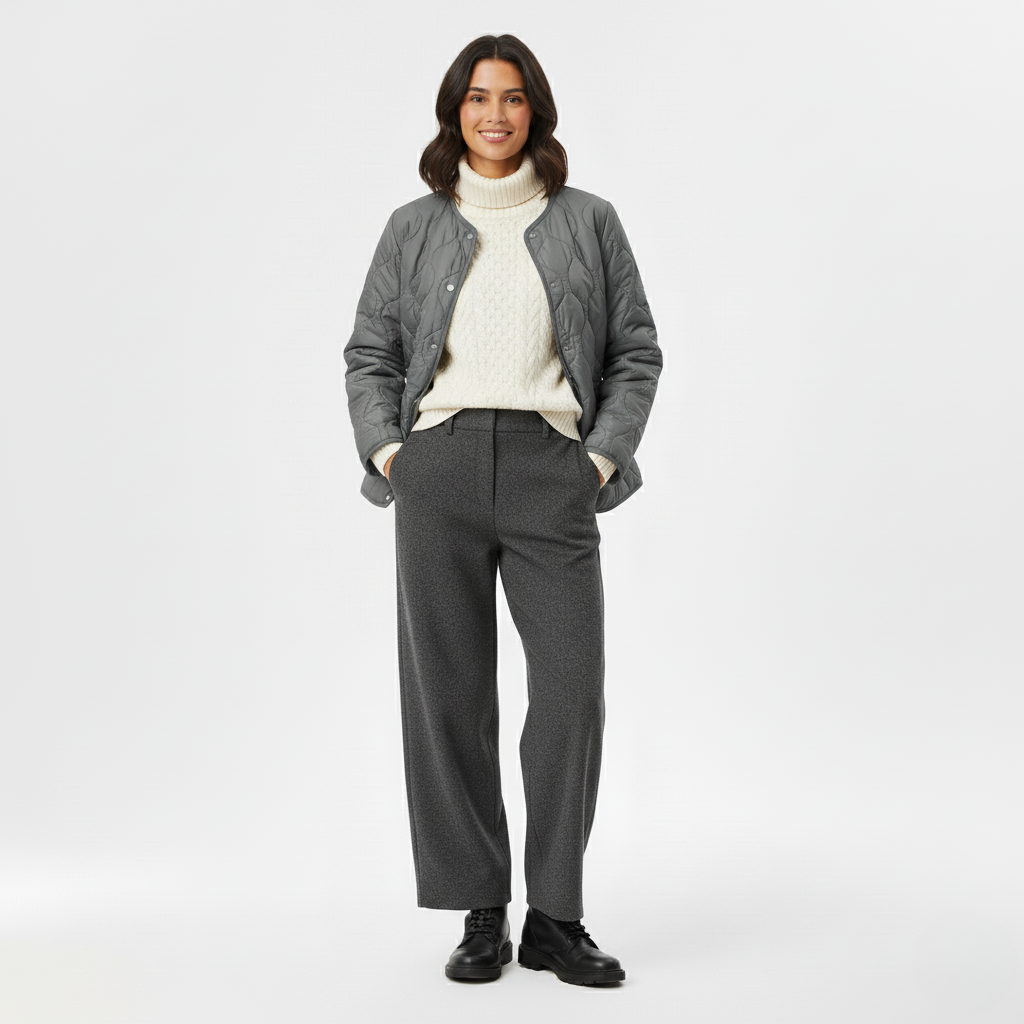 Quilted Bomber Jacket