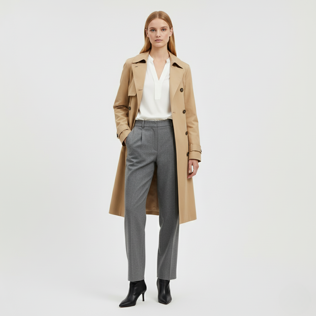 Classic Belted Trench Coat