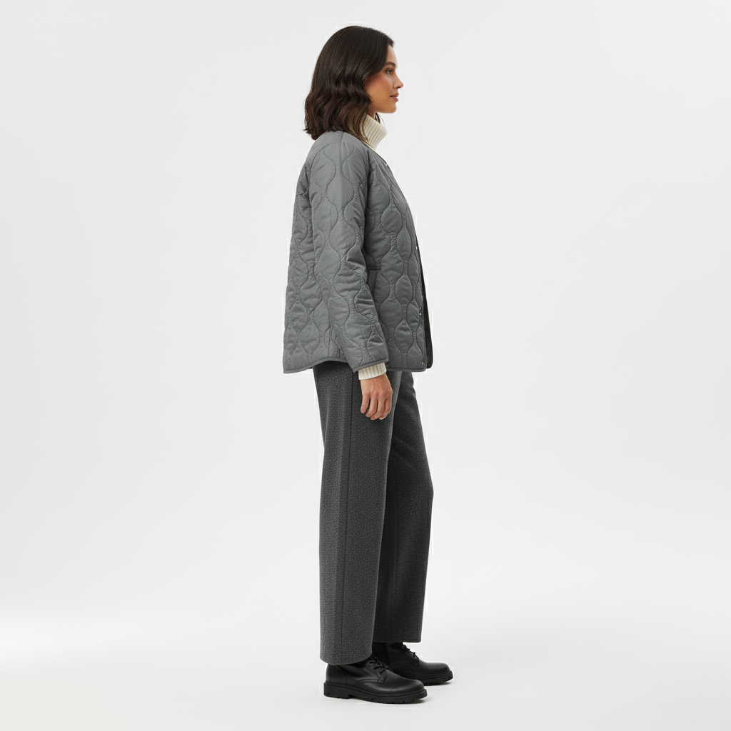 Quilted Bomber Jacket