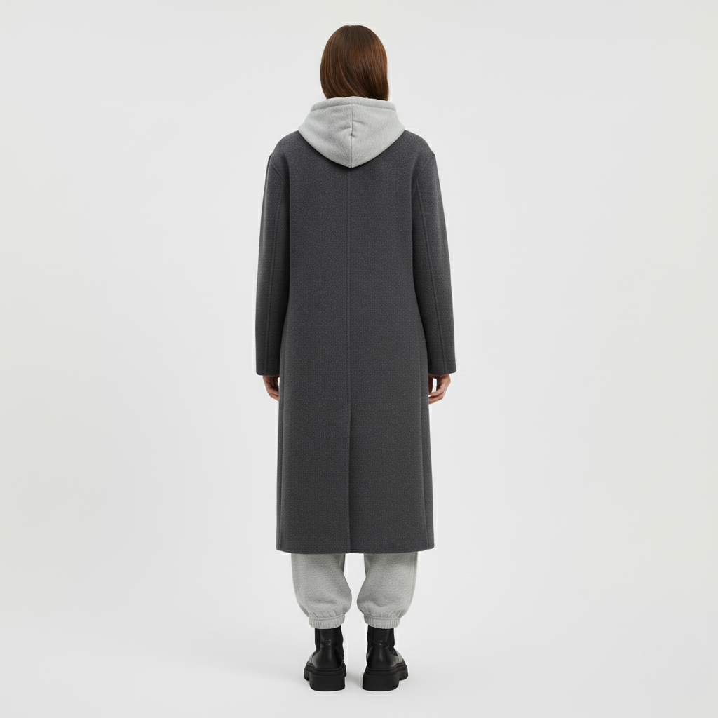 Wool Blend Long Coat